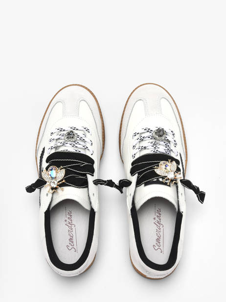 Sneakers Emily Uit Leder Semerdjian Wit women EMILY118 ander zicht 3